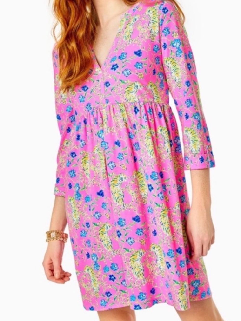 Lilly Pulitzer Loran Prosecco Pink Tigress Garden Dress! 👗